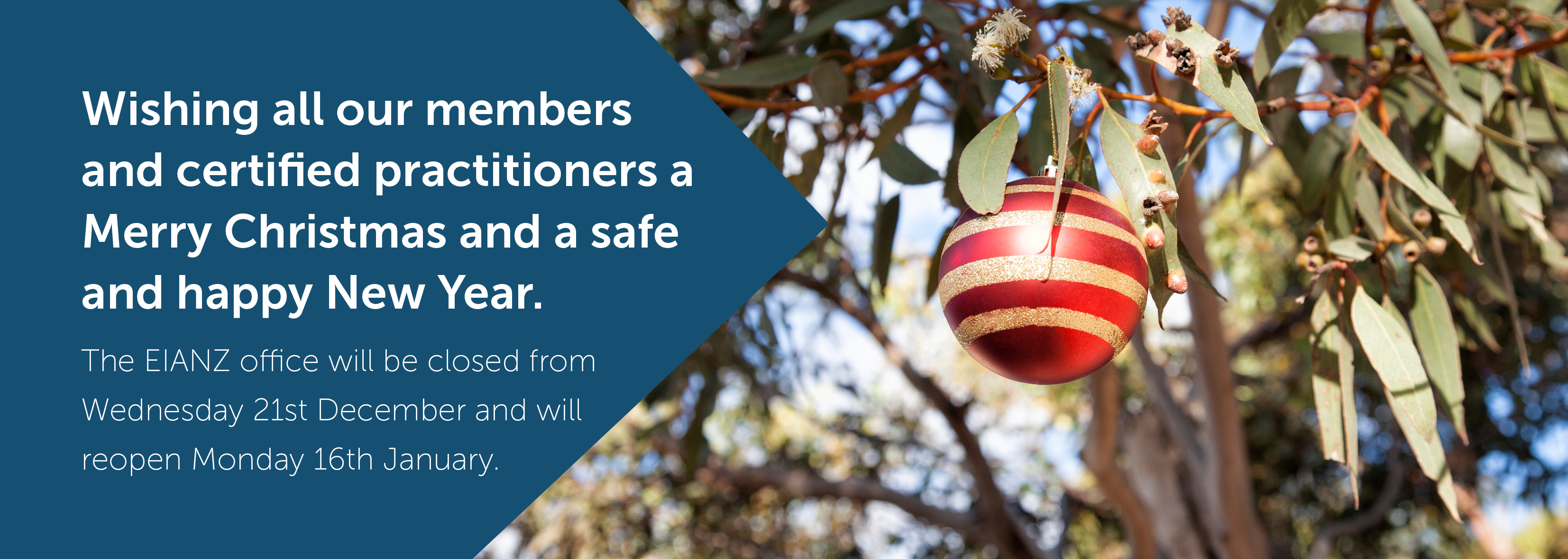 EIANZ Central Office closure 